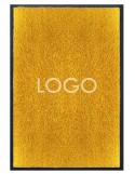 TAPIS LOGO PREMIUM NYLON UNI JAUNE ORANGÉ - PERSONNALISÉ