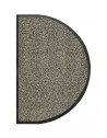 TAPIS D'ENTRÉE DEMI-LUNE - NYLON GRIS CHINÉ - 50 x 80cm